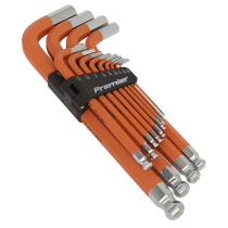 Sealey AK71870 Jumbo Ball-End Hex Key Set 13pc Anti-Slip - Imperial