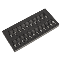Sealey AK7985 TRX-Star*/Hex/Spline Socket Bit Set 22pc 3/8"Sq Drive Black Series
