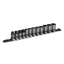 Sealey AK7992 Socket Set 12pc 3/8"Sq Drive Metric - Black Series