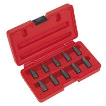 Sealey AK8181 Multi Spline Screw Extractor Set 10pc