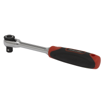Sealey AK8987 Compact Head Ratchet Wrench 1/4"Sq Drive - Platinum Series