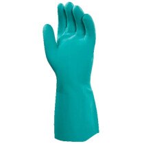 Ansell-Edmont 37-675 Ansell 13" Classic Solvex Flock-Lined Gauntlet Green - UK8