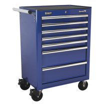 Sealey AP26479TC Rollcab 7 Drawer with Ball Bearing Runners - Blue