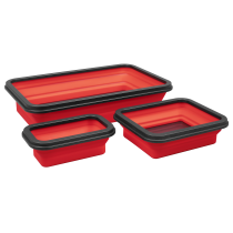 Sealey APCMTS Parts Tray Collapsible Magnetic - Set of 3