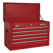 Sealey AP225 Topchest 5 Drawer with Ball Bearing Slides - Red