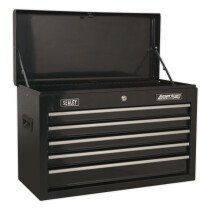 Sealey AP225B Topchest 5 Drawer with Ball Bearing Slides - Black