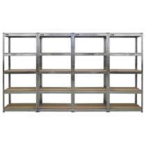 Sealey AP6150GSCOMBO Racking Unit 5 Shelf 150kg Capacity Per Level - Set of 4