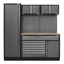 Sealey APMSSTACK10W Superline Pro 1.96m Storage System - Pressed Wood Worktop