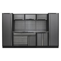 Sealey APMSSTACK13SS Superline Pro 3.24m Storage System - Stainless Steel Worktop