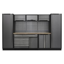 Sealey APMSSTACK13W Superline Pro 3.24m Storage System - Pressed Wood Worktop
