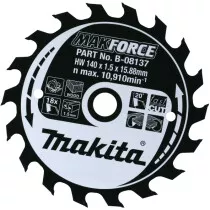 Makita B-08137 140x15.88mm 18T Circular Saw Blade 140mm