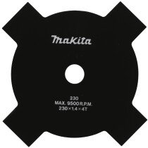 Makita D-66014 Star Brush Cutter blade 255mm x 25.4mm 4 Tooth (Replaces B-14124)