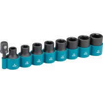 Makita B-54645 1/2" Drive Impact Socket Set with 1/4" Hex Adaptor