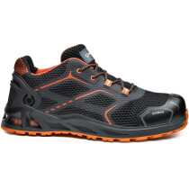 Portwest Base B1004 K-Step Safety Shoe Aluminium Toe-Cap Safety Shoes - Black/Orange
