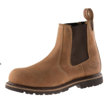 Buckbootz B1151SM Goodyear Welted Brown Leather Safety Dealer Boot SB P HRO SRA - UK08