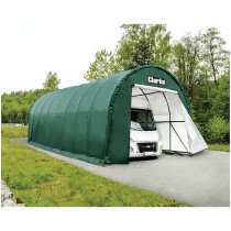 Clarke 3503594 CIG1432 X-Large Garage / Workshop with Round Roof – Green (32'x14'x12' / 9.7x4.3x3.65m)