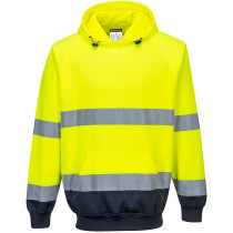 Portwest B316 Two-Tone Hooded Sweatshirt High Visibility 
