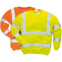 Portwest B303 Hi-Vis Sweatshirt High Visibility - Yellow or Orange