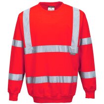Portwest B303 Hi-Vis Sweatshirt High Visibility - Red