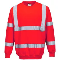 Portwest B303 Hi-Vis Sweatshirt High Visibility - Red