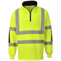 Portwest B308 Hi-Vis Xenon Rugby Shirt High Visibility Sweatshirt