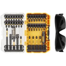 DeWalt DT70740T-QZ 38pc FLEXTORQ Screwdriver Bit Set with Safety Glasses