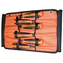 Bahco 424P-S6-ROLL Bevel Edge Chisel Set in Roll 6 Piece BAH424PS6ROL