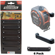 StealthMounts BB-XL-BLK-6 Black Bench Belt XL (6 Pack)