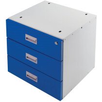 QMP BEDR04043BXX 435 x 420 x 420mm Three Drawer Unit Only