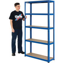 Clarke 6600740 CSM5175/30BL Heavy Duty Boltless Shelving (Blue)