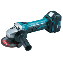 Makita DGA452RTJ 18V 115mm Angle Grinder with 2x 5.0Ah Batteries in Makpac Case