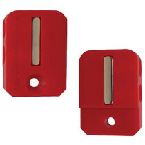 StealthMounts BH-M18-S-RED-2 Red Stubby Bit Holder for Milwaukee M18 (2 Pack)