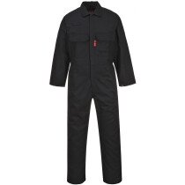 Portwest BIZ1 FR Bizweld Flame Resistant Coverall - Black Large (42"-44""Chest) TALL LEG