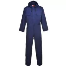 Portwest BIZ6 Bizweld Hooded Coverall Flame Resistant Regular - Navy 