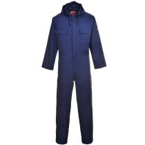 Portwest BIZ6 Bizweld Hooded Coverall Flame Resistant Regular - Navy 