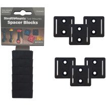 StealthMounts TMSPACE-BLK-6 Black 12mm Tool Mount Spacer (6 Pack)