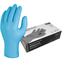 Benchmark BMG445 Nitrile Powder Free Gloves - Blue - (Box of 100) - EXTRA LARGE - Clearance Item!