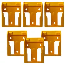 StealthMounts BM-DW20-YLW-6 Yellow Battery Mounts for DeWalt 18/54V XR (6 Pack)