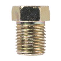 Sealey BN10100FT Brake Pipe Nut M10 x 1mm Full Thread Male Pack of 25