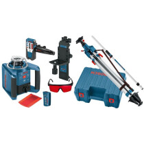 Bosch GRL300HV + Tripod 1.65m and Rod 300m Professional Rotation Laser Level Kit with Tripod and Rod