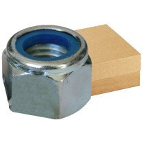 Lawson-HIS NYPM6-500 M6 (6mm) Nyloc Nut Type P BZP Zinc Plated (Box of 500)