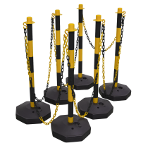 Sealey BYSBKIT Black/Yellow Post & Chain Kit 25m