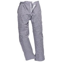 Portwest C075 Chefswear Barnet Chefs Trousers - Blue/White Check - Regular Length Only 