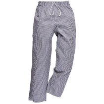 Portwest C079 (Blue) Chefswear Bromley Chefs Trousers - Blue/White Check - Regular & Tall Leg Length Available