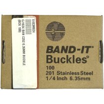 Band-It C25299 200/300 Stainless Steel 1/4" Banding Clips (pkt 100)