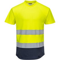 Portwest C395 Hi-Vis Two-Tone Mesh T-Shirt - High Visibility 