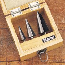 Clarke 1801382 CHT382 3 piece Tapered Drill Set