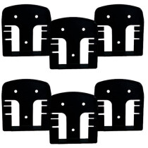 StealthMounts BM-CAS18-BLK-6 Black Battery Mounts for Cordless Alliance Systems (6 Pack)