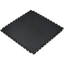 Clarke 3608010 FLB2 Black Interlocking PVC Floor Tile (Single)