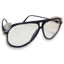 JSP ILES SE62C 'Denver' Safety Spectacles Navy Blue Frame Clear Lens Glasses